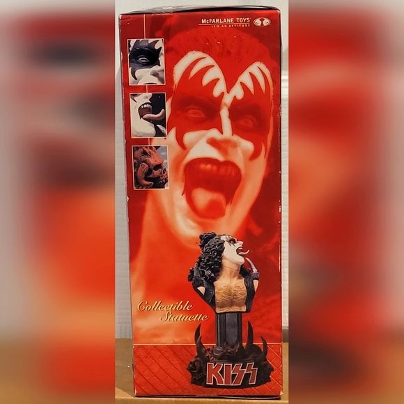 *Rare*KISS Gene Simons McFarlane Collectible statuette Bust 2002 Edition - Picture 2 of 6